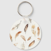Crème Boho Veren Droomvangers Sleutelhanger (Achterkant)
