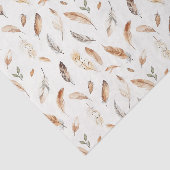 Crème Boho Veren Verjaardag Tissuepapier (Detail)