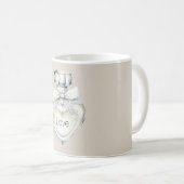 Crème Boog Hart Parfumfles Koffiemok (Voorkant rechts)