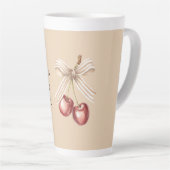 Crème Boog Rode Kersen Latte Mok (Rechterhoek)