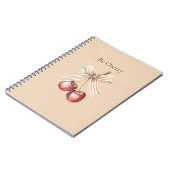 Crème Boog Rode Kersen Se Cherry Notitieboek (Linkerzijde)