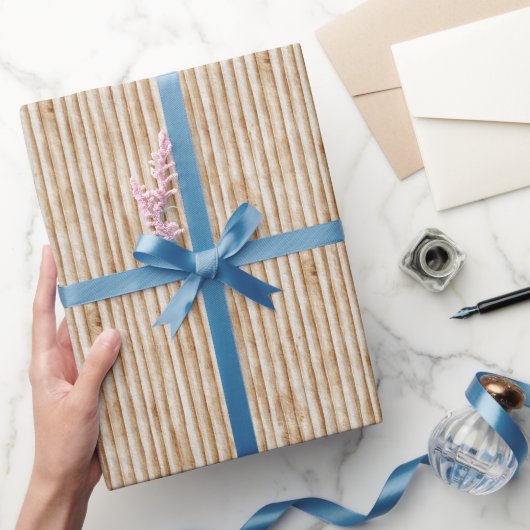 Crème Boom Bast Hout Verjaardag Cadeaupapier (Geschenken)