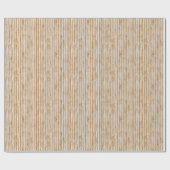 Crème Boom Bast Hout Verjaardag Cadeaupapier (Vlak)