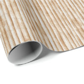 Crème Boom Bast Hout Verjaardag Cadeaupapier (Rol Hoek)