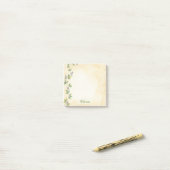 Crème Botanische Wijn Gepersonaliseerde Plakbriefj Post-it® Notes (Op bureau)