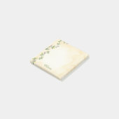 Crème Botanische Wijn Gepersonaliseerde Plakbriefj Post-it® Notes (Schuin)