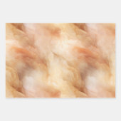 Crème Bourgogne Rood Goud Driehoeken Kerstmis Inpakpapier Vel (Voorkant 3)