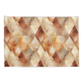 Crème Bourgogne Rood Goud Driehoeken Kerstmis Kussensloop (Achterkant-Rechts)