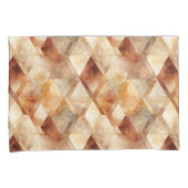 Crème Bourgogne Rood Goud Driehoeken Kerstmis Kussensloop (Voorkant-Rechts)