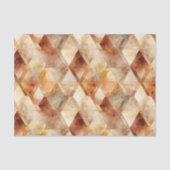 Crème Bourgogne Rood Goud Driehoeken Tissuepapier (Voorkant)