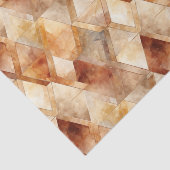 Crème Bourgogne Rood Goud Driehoeken Tissuepapier (Detail)