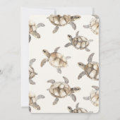 Crème Bruidsshower Zeeschildpadden Kaart (Achterkant)