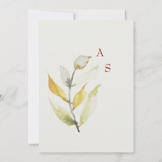 Crème bruiloft details behuizing kaart (Achterkant)