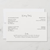 Crème bruiloft details behuizing kaart (Voorkant)