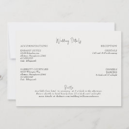 Crème bruiloft details behuizing kaart