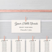 Crème Bruiloft Hangende Zitkaart Header Kaart