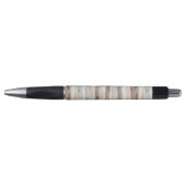 Crème Bruin Bleekblauw Strepen Pen (Voorkant)