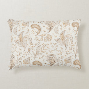 Crème Bruin Boho Boheems Accent Kussen