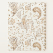 Crème Bruin Boho Boheems Planner (Achterkant)
