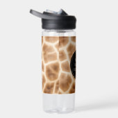 Crème Bruin Giraffe Print Waterfles (Rechts)
