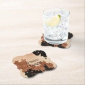 Crème bruin Koeienhuid Kartonnen Onderzetters (Insitu)