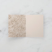 Crème bruin luipaard print dank u kaart (Binnen)