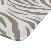 Crème Bruin Witte Zebra Print Snijplank (Hoek)