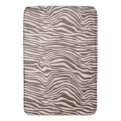 Crème Bruin Zebra Print Badmat (Voorkant Verticaal)