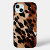Crème bruin zwart Koeienhuid Case-Mate iPhone Case (Achterkant)