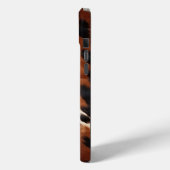 Crème bruin zwart Koeienhuid Case-Mate iPhone Case (Achterkant / Links)