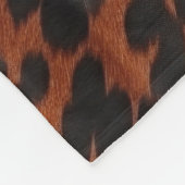 Crème bruin zwart Koeienhuid Fleece Deken (Hoek)