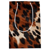 Crème bruin zwart Koeienhuid Medium Cadeauzakje (Voorkant)