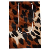 Crème bruin zwart Koeienhuid Medium Cadeauzakje (Achterkant)