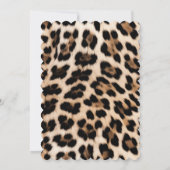 Crème Bruin Zwart Leopard Goud Glitter Kaart (Achterkant)