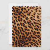Crème Bruin Zwart Leopard Goud Glitter Kaart (Achterkant)