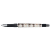 Crème Bruine Geruite Strepen Pen (Voorkant)