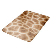 Crème Bruine Giraffe Dierenprint Badmat (Gekanteld)