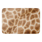 Crème Bruine Giraffe Dierenprint Badmat (Voorkant)