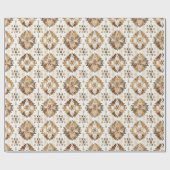 Crème Bruine Inheemse Stam Cadeaupapier (Vlak)