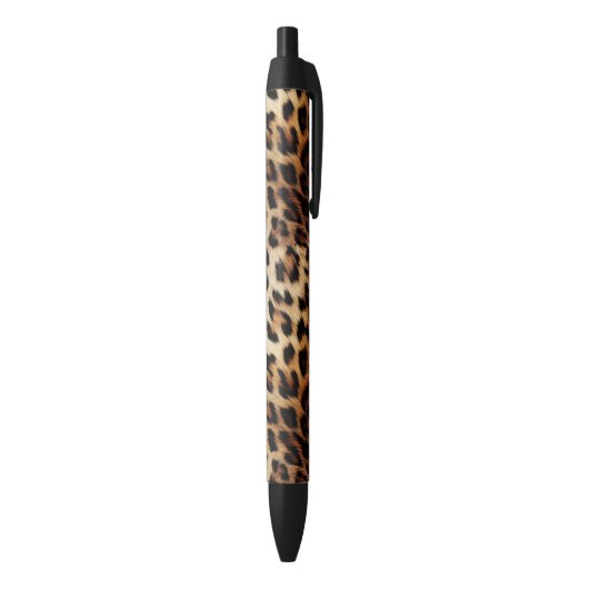 Crème Bruine Luipaardprint   Zwarte Inkt Pen (Achterkant (Verticaal))