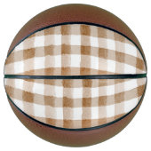 Crème bruine strepen tan ruit basketbal (Voorkant)