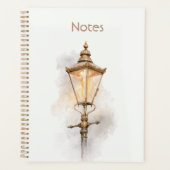Crème Bruine Tane Straatlantaarn Planner (Voorkant)