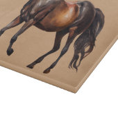 Crème Bruine Zuidwest Paard Snijplank (Hoek)