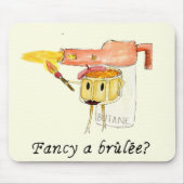 Creme Brûlée Grappig citaat Quirky Dessert Rare Ku Muismat (Voorkant)