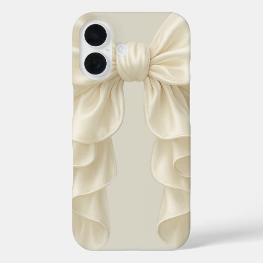 Crème Cascade Ruffle Boog Elegant Verwend Geswiste Case-Mate iPhone Case (Achterkant)