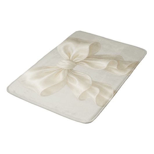 Crème Cascade Ruffle Bow Elegante Posh Girly Badmat (Gekanteld)