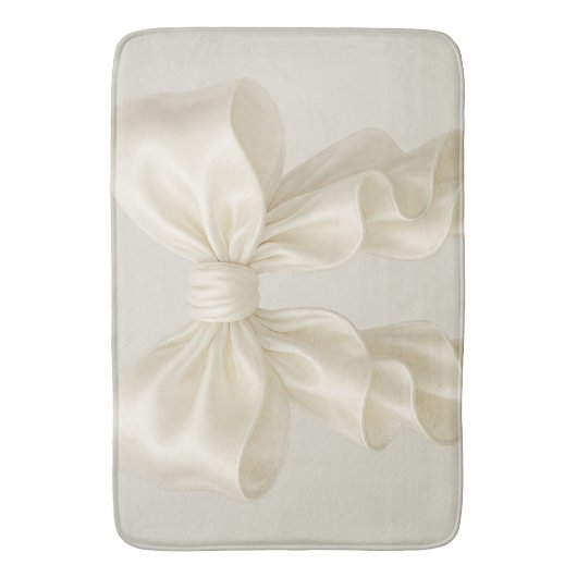 Crème Cascade Ruffle Bow Elegante Posh Girly Badmat (Voorkant Verticaal)