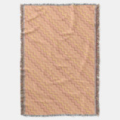 Crème Chevron Patroon Worpdeken Deken (Voorkant Verticaal)