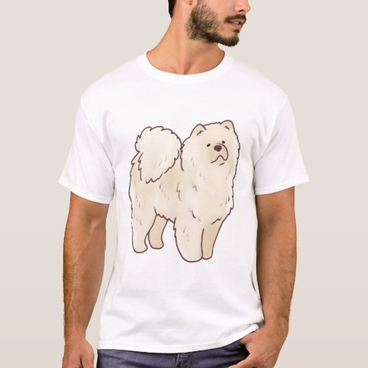 Crème chow chow Magic T-shirt (Voorkant)