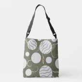 Crème Cirkels Monogram Crossbody Tas (Achterkant)